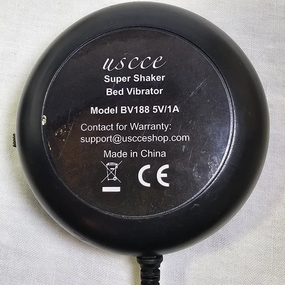 USCCE Loud Dual Vibrating Alarm Clock with Bed Shaker BV188 5V/1A